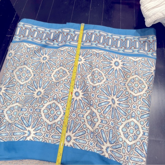 Ann Taylor Blue , White & Brown Unique Skirt Size 8P - Picture 9 of 10